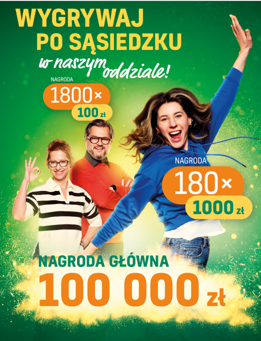 Wygrywaj po sąsiedzku z naszym Bankiem!